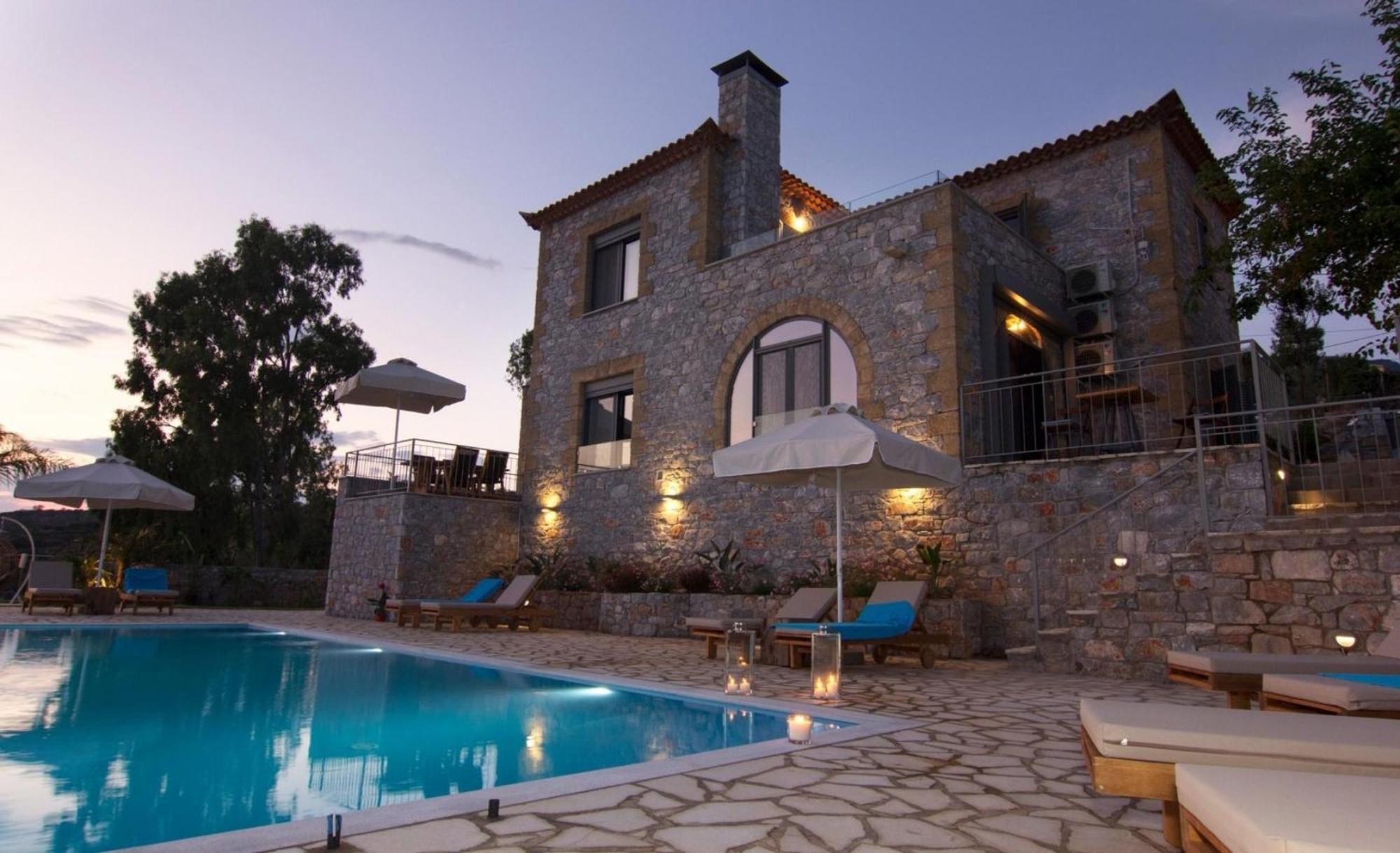 Neokhorion  Irini Villa By Elrin Villas Mani מראה חיצוני תמונה
