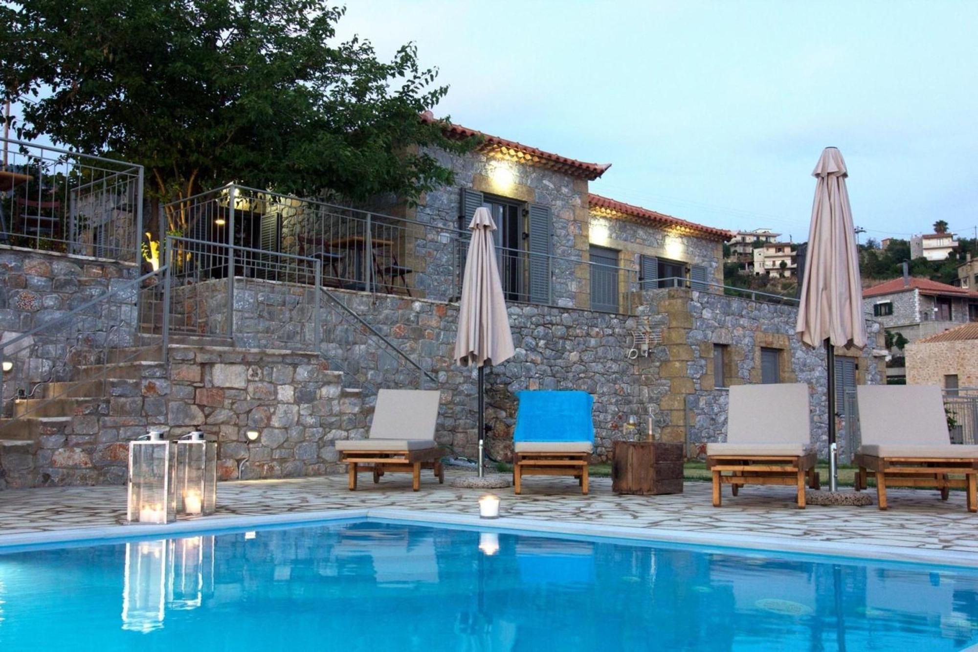 Neokhorion  Irini Villa By Elrin Villas Mani מראה חיצוני תמונה