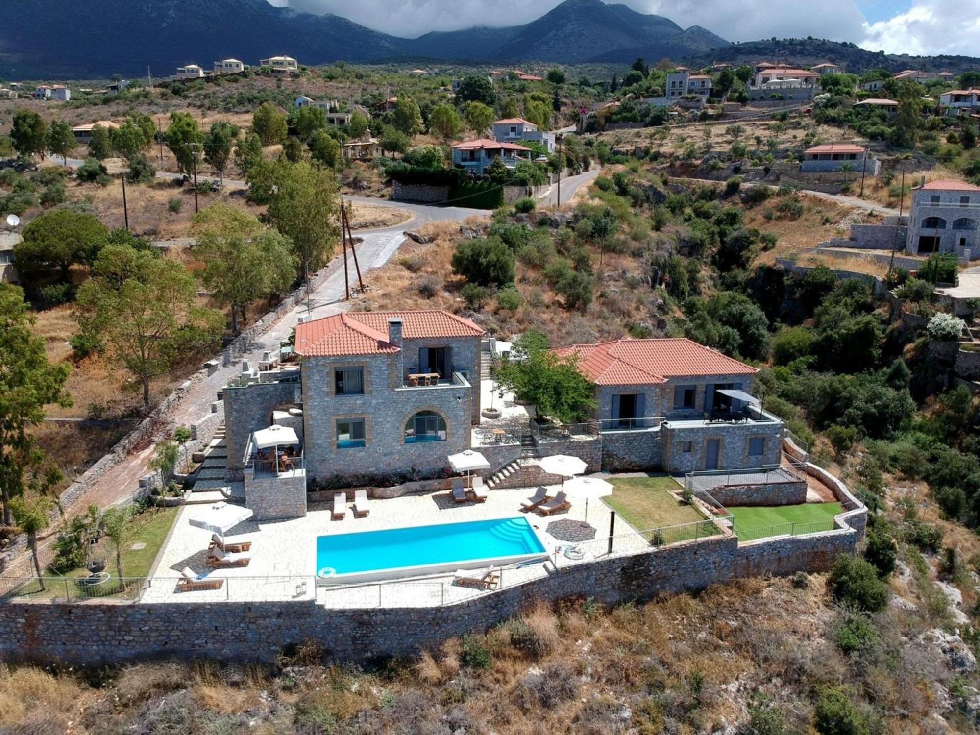 Neokhorion  Irini Villa By Elrin Villas Mani מראה חיצוני תמונה